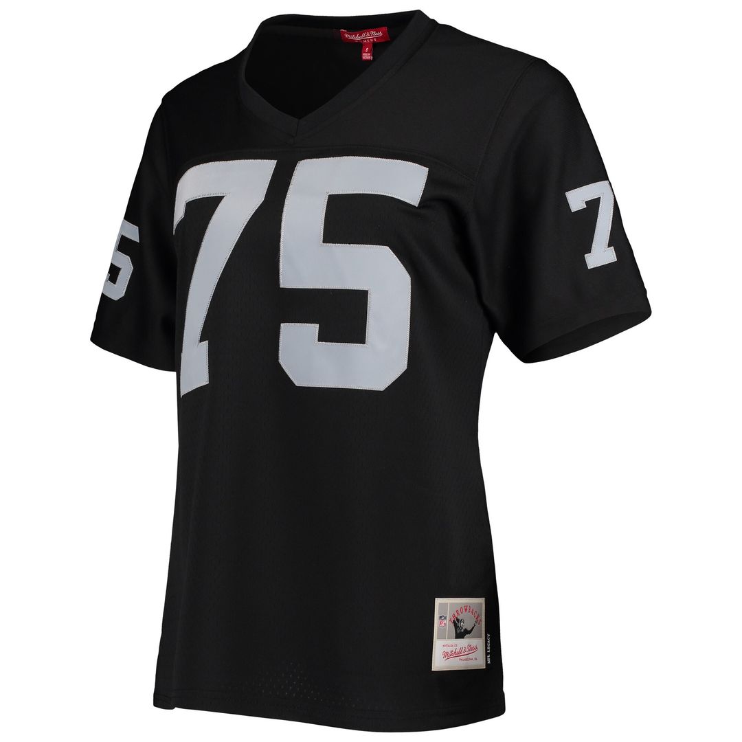Howie Long Las Vegas Raiders Mitchell & Ness Women's Legacy Player Replica Jersey - Black