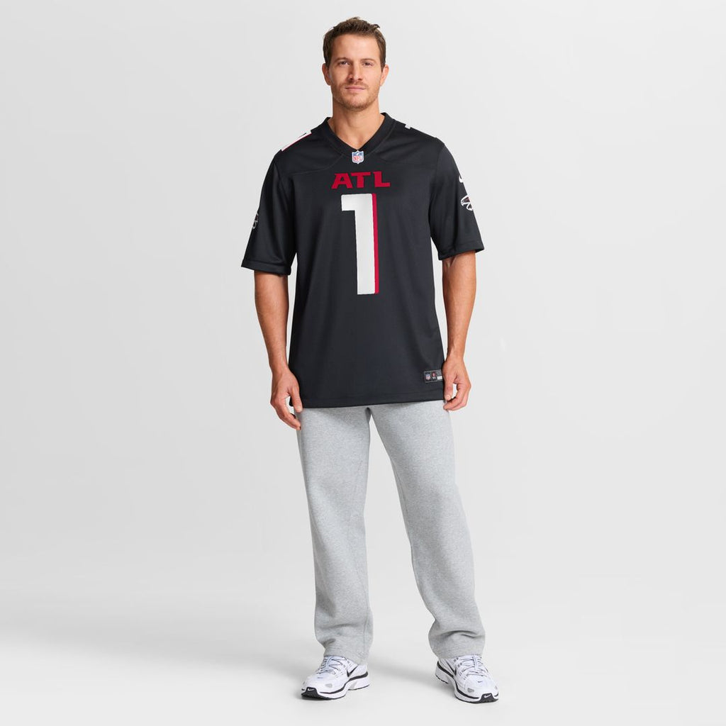 Number 1 Groom Atlanta Falcons Nike Game Official Jersey - Black