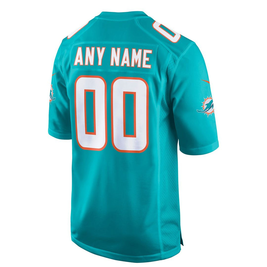 Miami Dolphins Nike Youth Custom Game Official Jersey - Aqua
