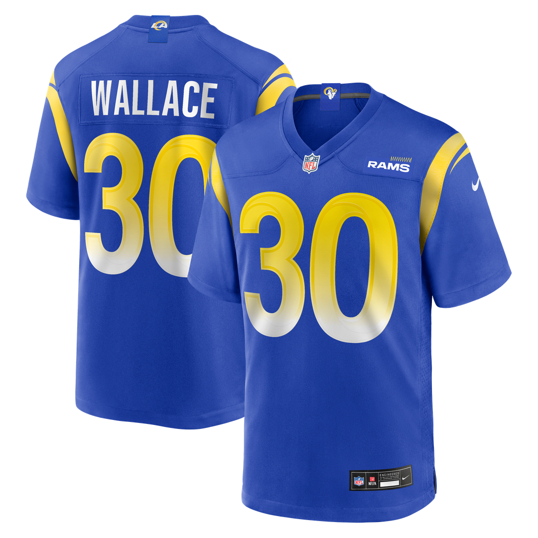 Josh Wallace Los Angeles Rams Nike Game Jersey - Royal
