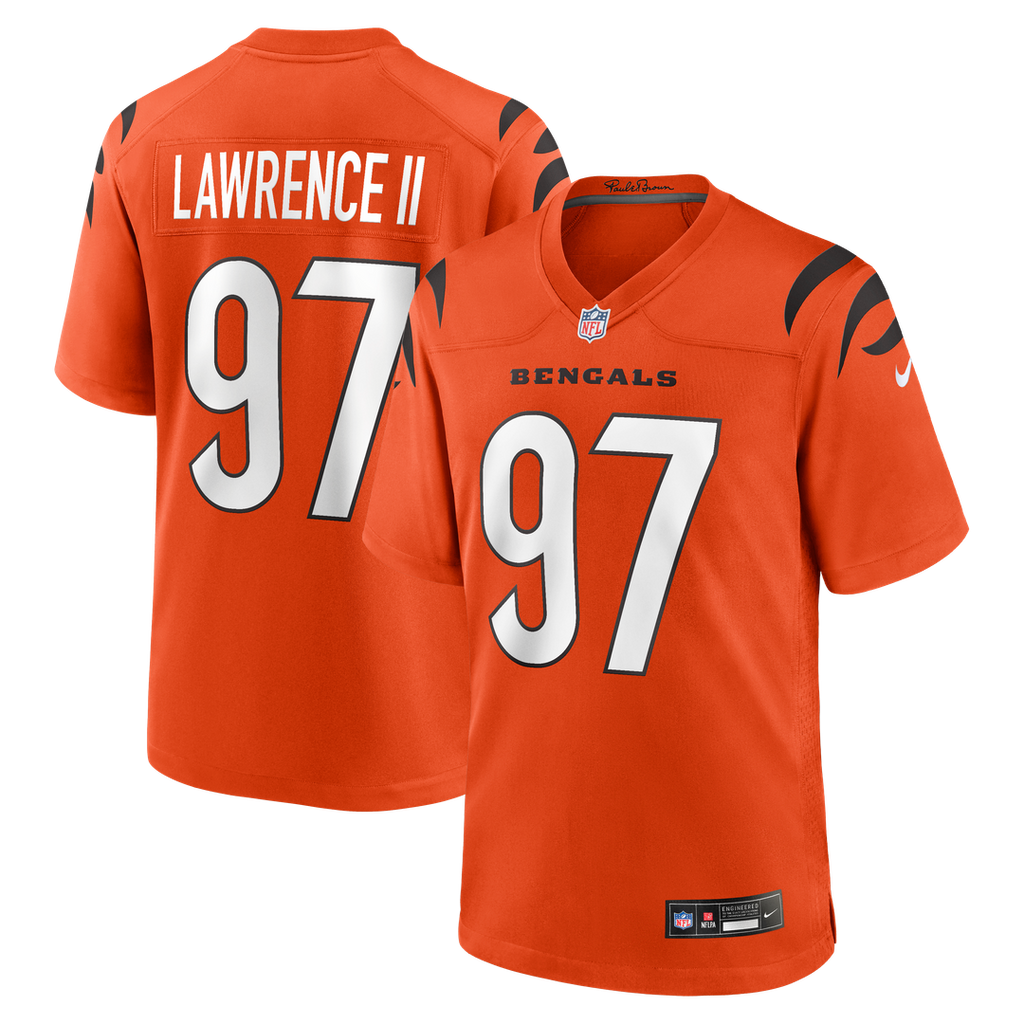 Dexter Lawrence II Cincinnati Bengals Nike Game Official Jersey - Orange
