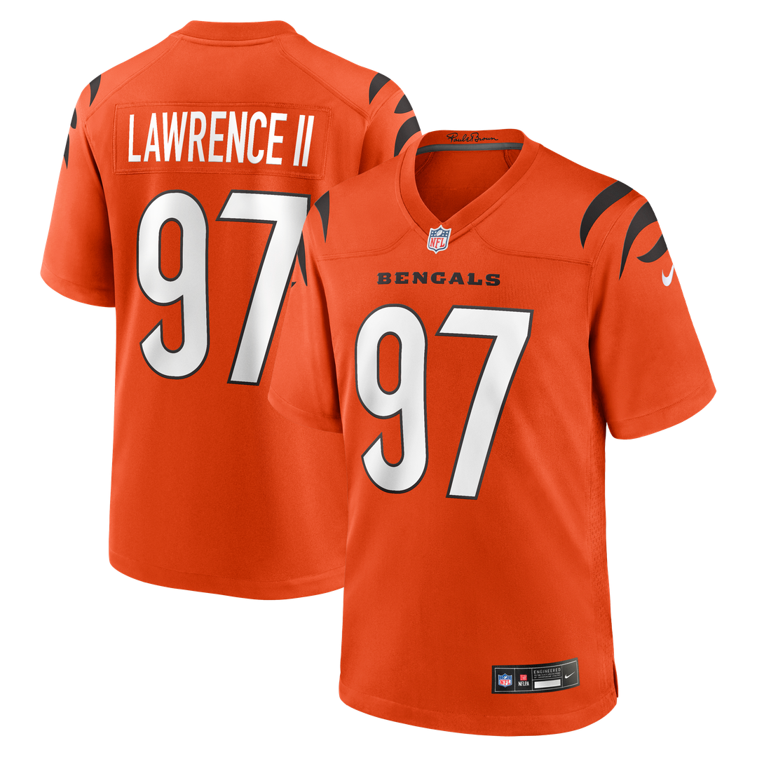 Dexter Lawrence II Cincinnati Bengals Nike Game Official Jersey - Orange
