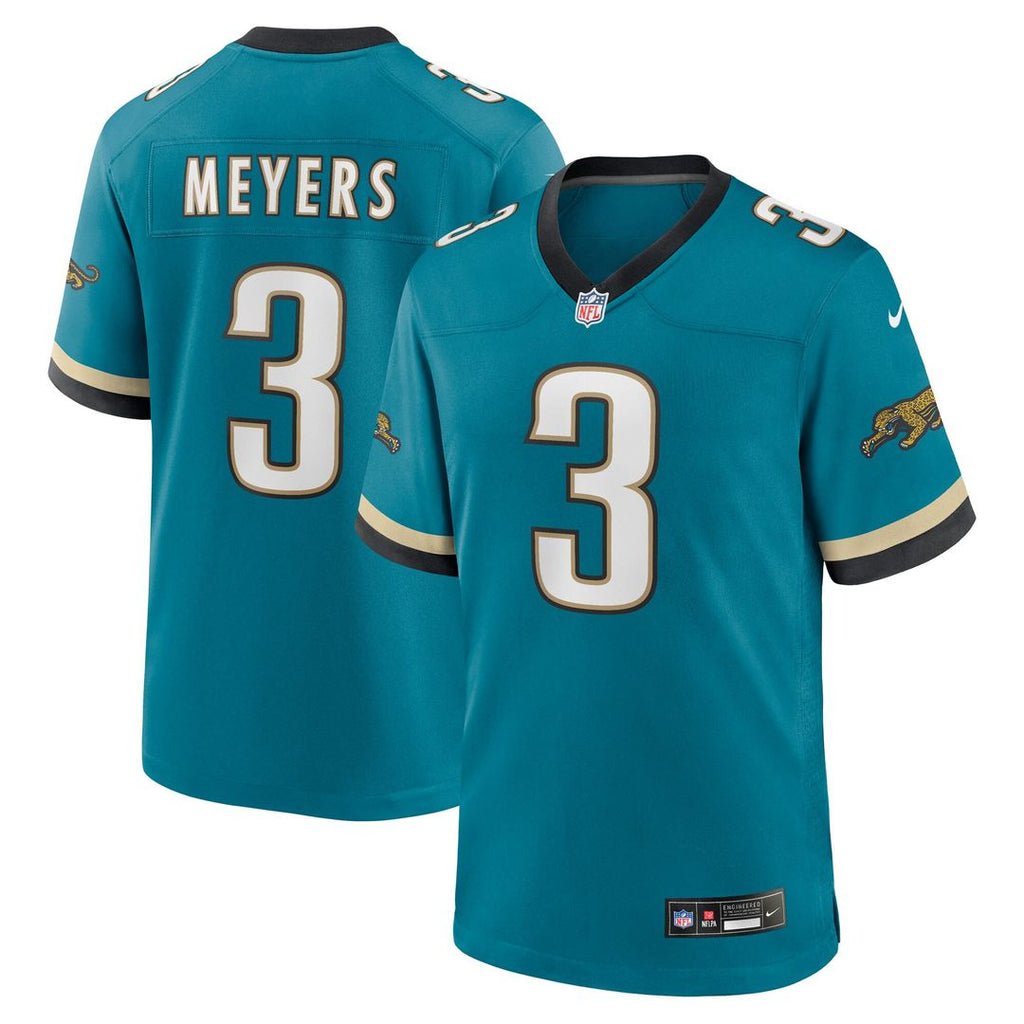Jakobi Meyers Jacksonville Jaguars Nike Alternate 2 Prowler Throwback Game Jersey - Teal