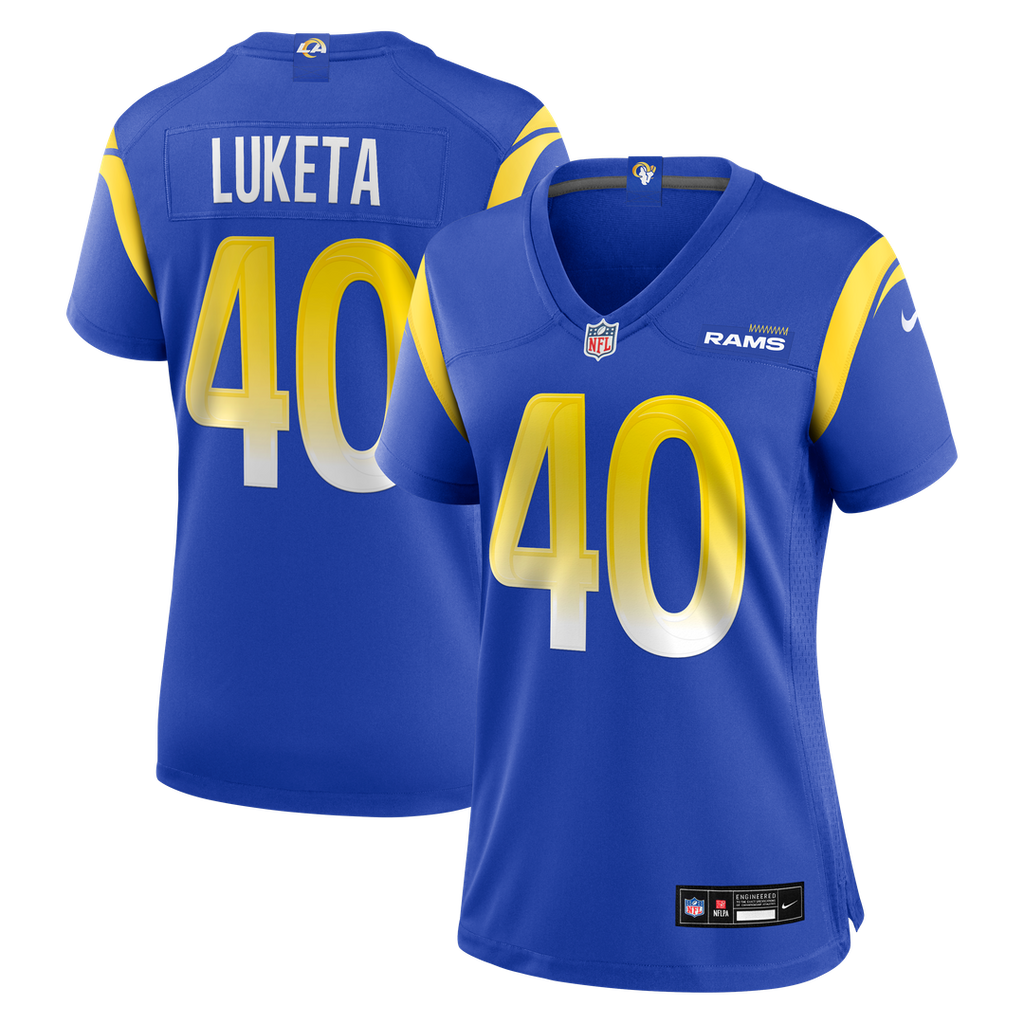 Jesse Luketa Los Angeles Rams Nike Women's Team Game Jersey - Royal