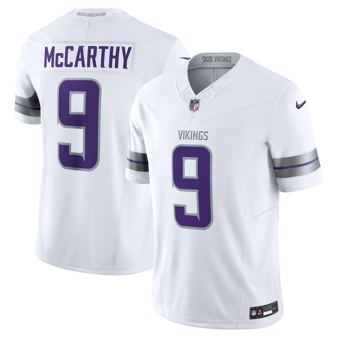 J.J. McCarthy Minnesota Vikings Nike Vapor F.U.S.E. Limited Official Jersey - Purple