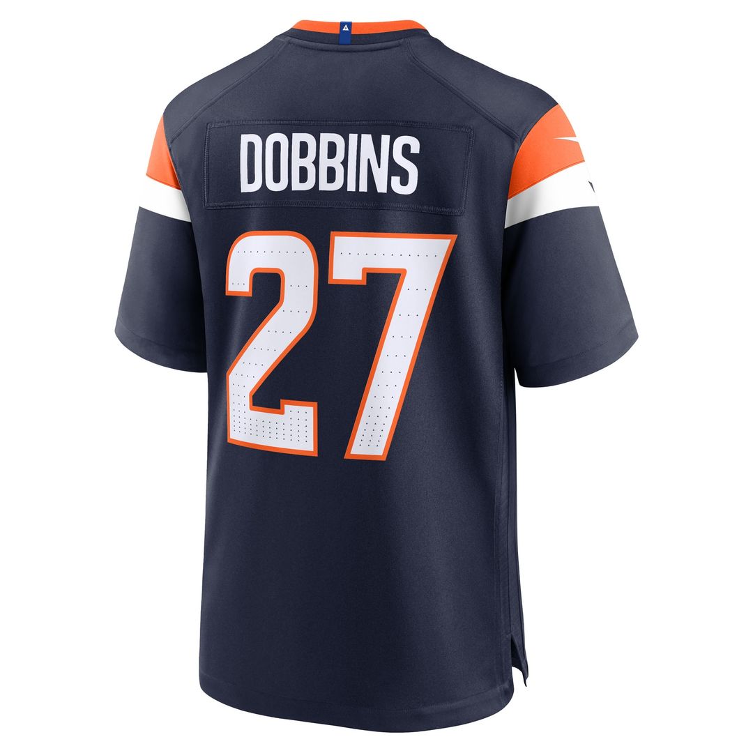 J.K. Dobbins Denver Broncos Nike Alternate Game Official Jersey -  Navy