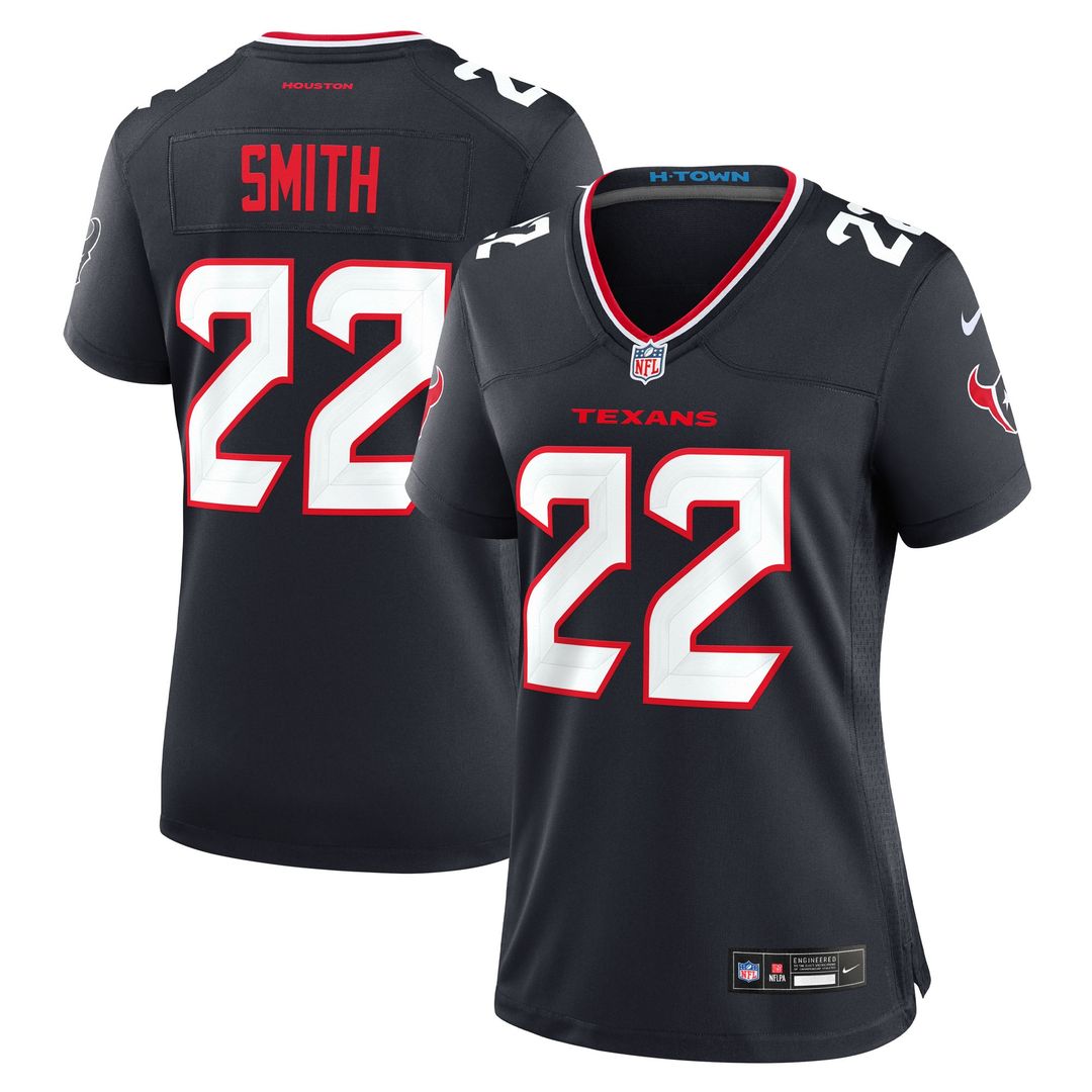 Jaylin Smith Houston Texans Nike Women's Team Game Official Jersey -  Navy