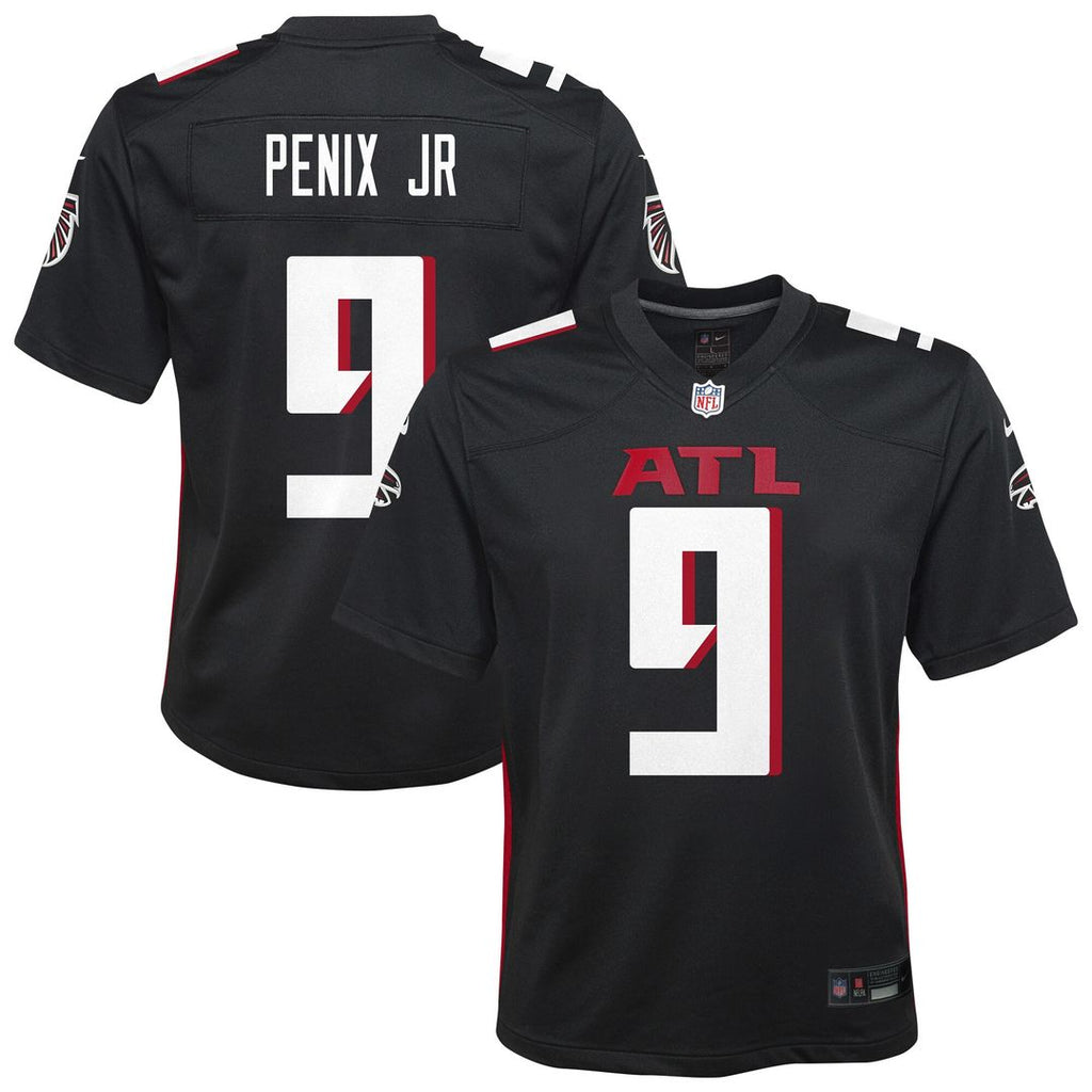 Michael Penix Jr. Atlanta Falcons Nike Youth Team Game Official Jersey - Black