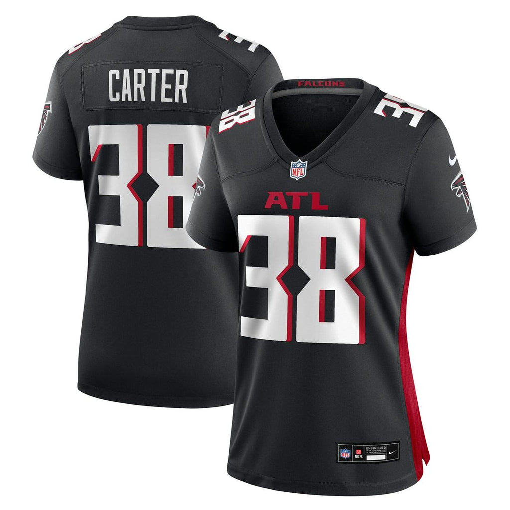 Nathan Carter Atlanta Falcons Nike Women's Team Game Jersey - Black