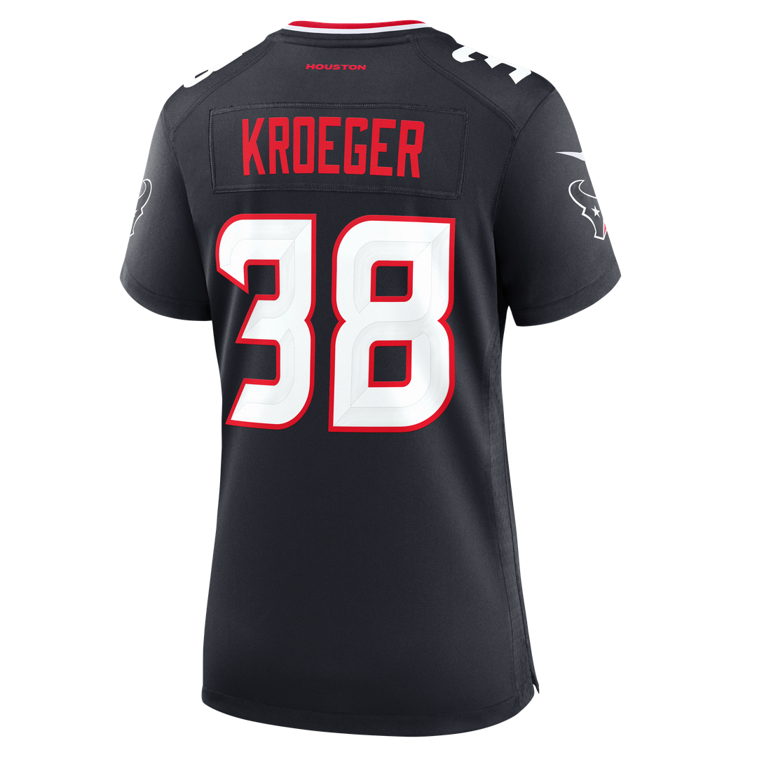 Kai Kroeger Houston Texans Nike Women's Team Game Official Jersey -  Navy