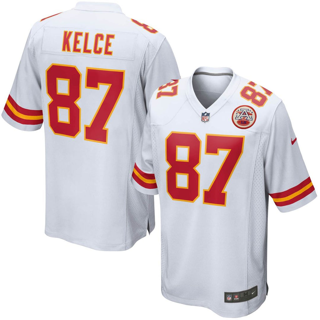 Travis Kelce Kansas City Chiefs Nike Youth Game Official Jersey - White