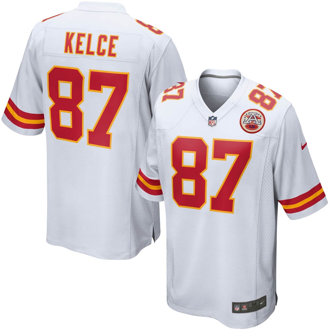 Travis Kelce Kansas City Chiefs Nike Youth Game Official Jersey - White