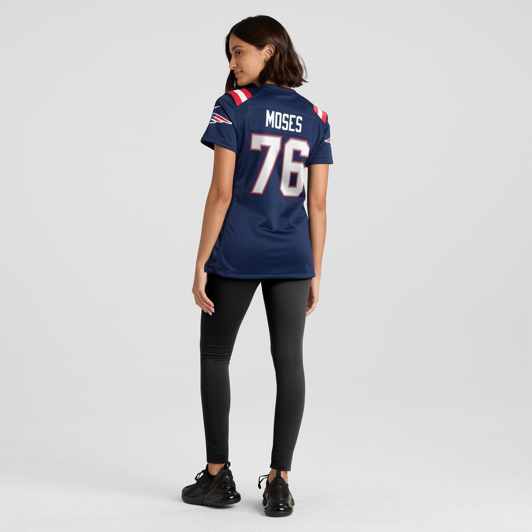 Morgan Moses New England Patriots Nike Women's Team Game Jersey - Navy