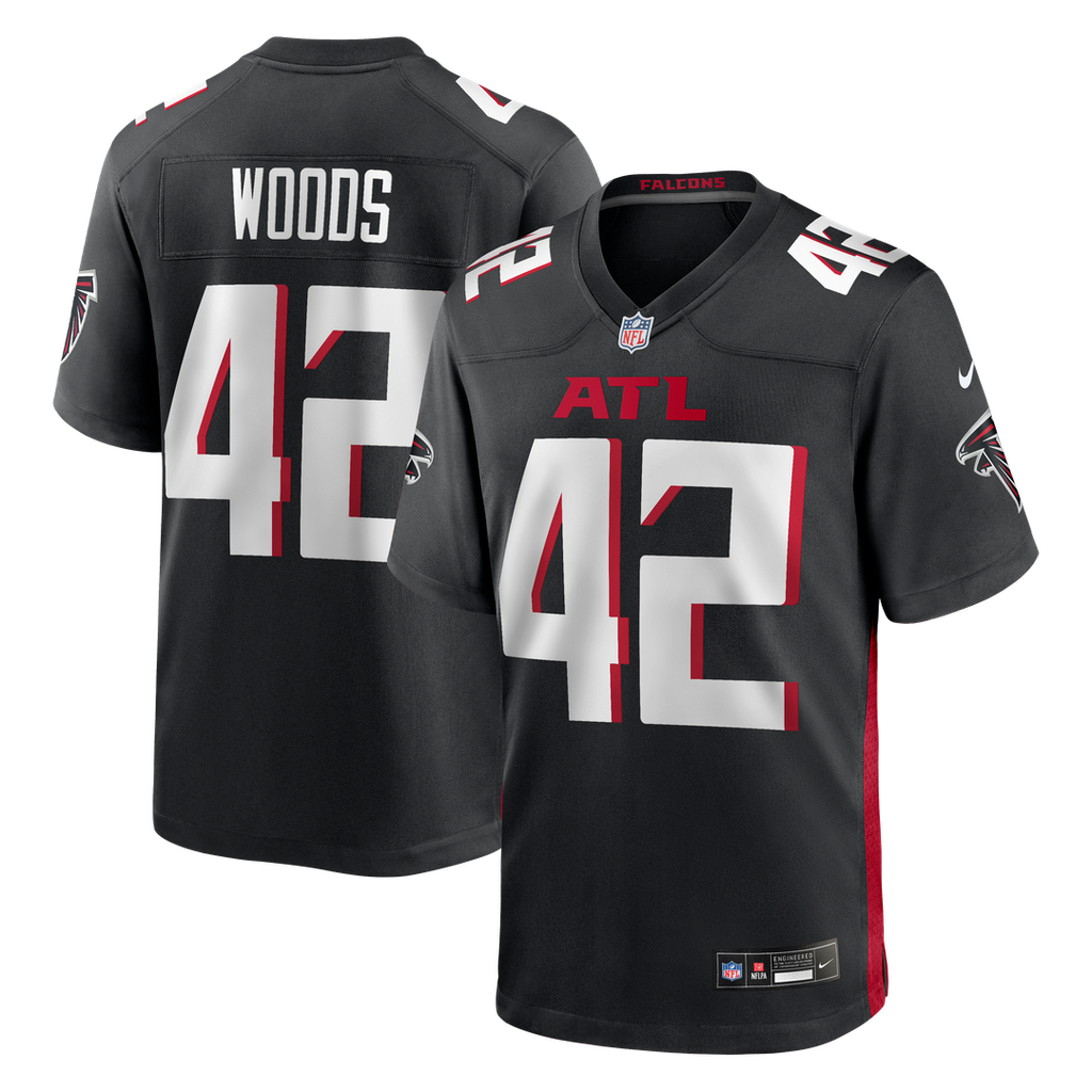 Josh Woods Atlanta Falcons Nike Team Game Jersey - Black