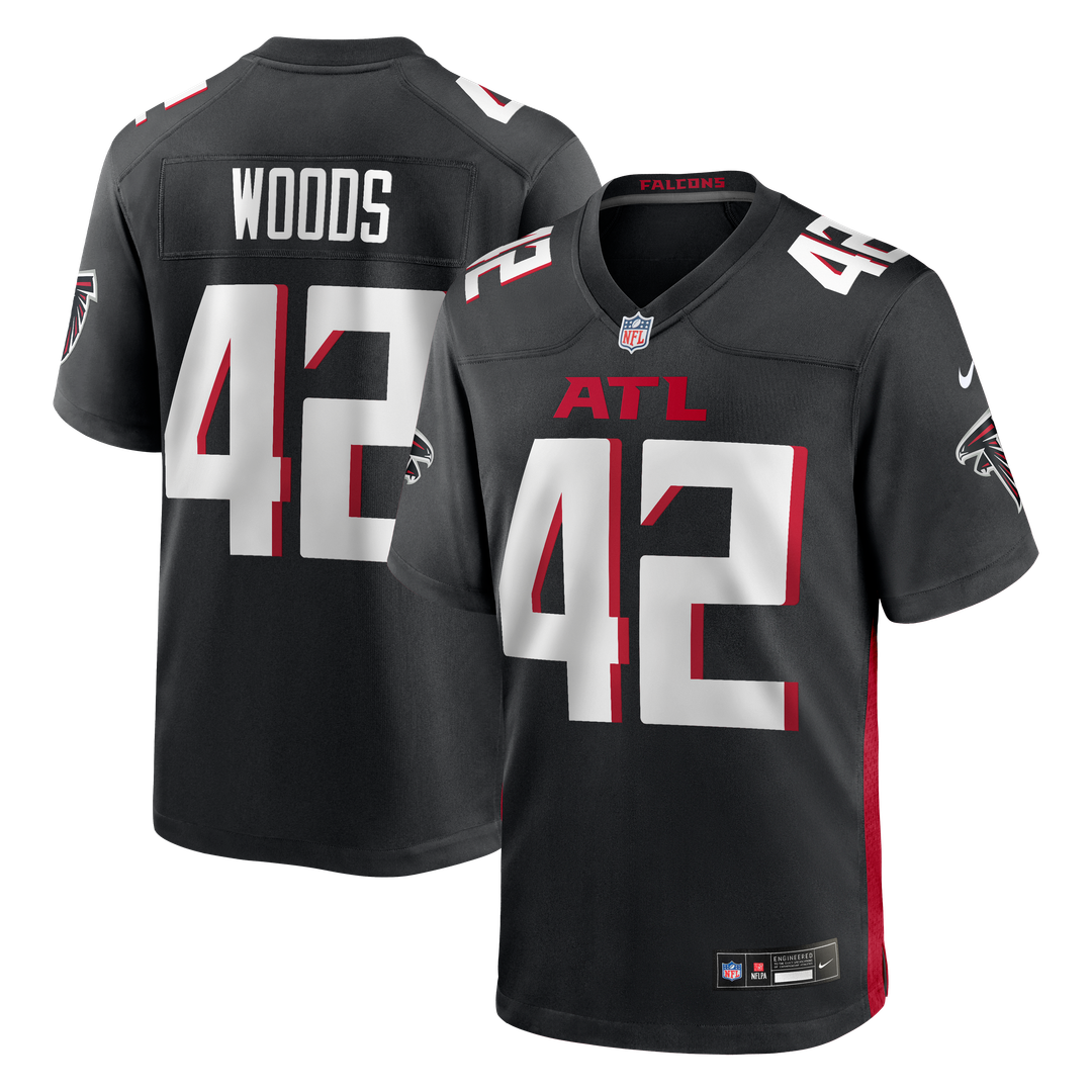 Josh Woods Atlanta Falcons Nike Team Game Jersey - Black