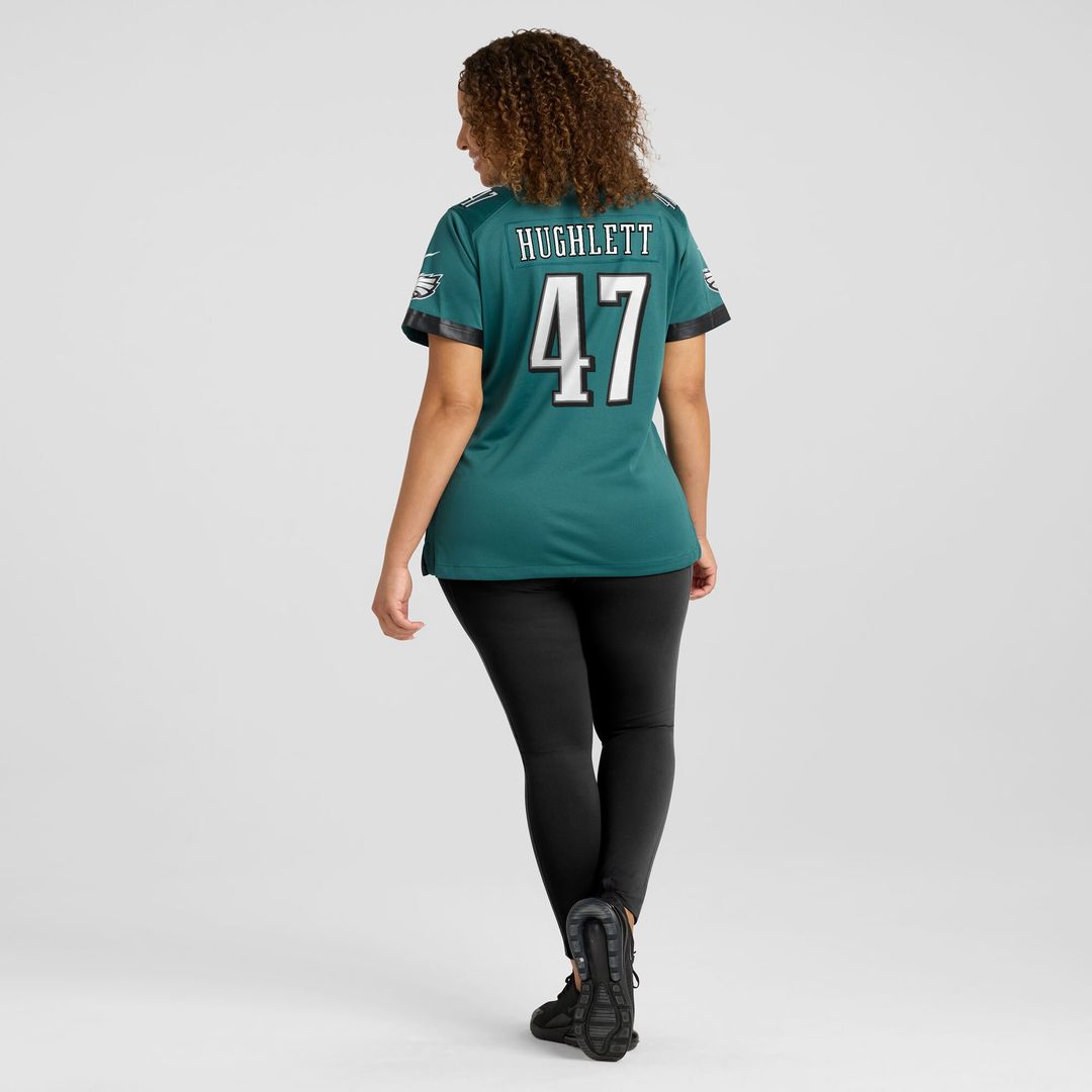 Charley Hughlett Philadelphia Eagles Nike Women's Team Game Official Jersey - Midnight Green
