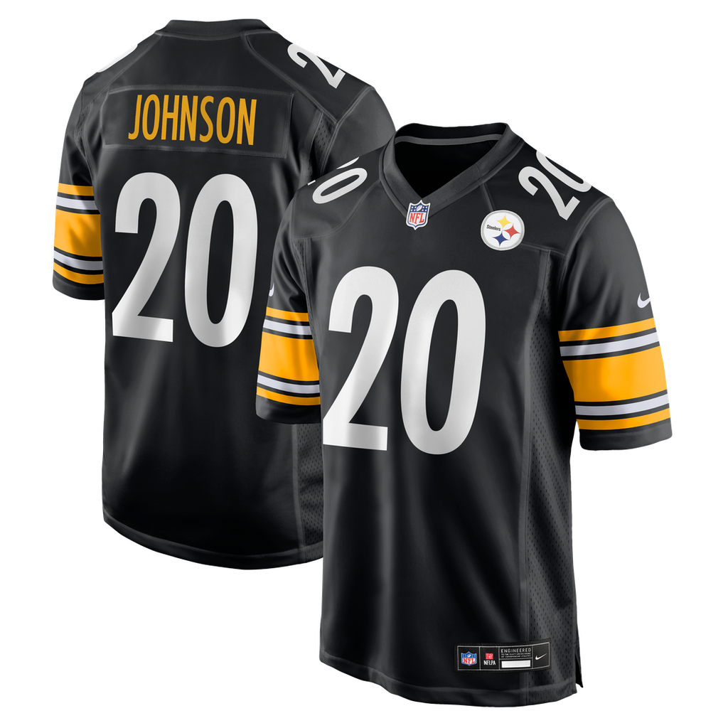 Kaleb Johnson Pittsburgh Steelers Nike Team Game Jersey - Black