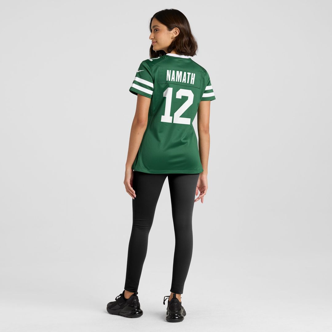 Joe Namath New York Jets Nike Women's Retired Player Game Jersey - Legacy Green