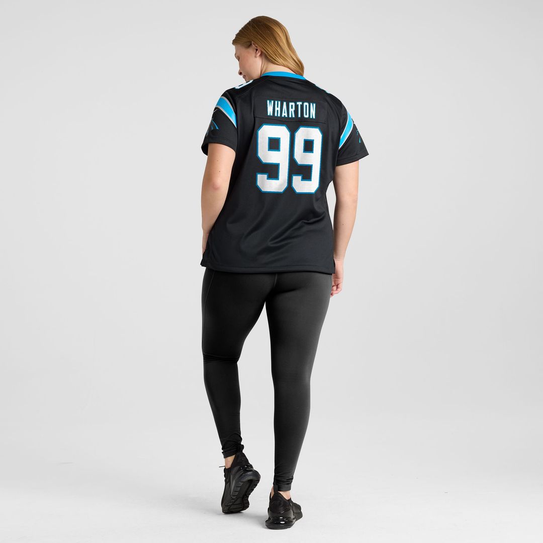 Tershawn Wharton Carolina Panthers Nike Women's Team Game Jersey - Black