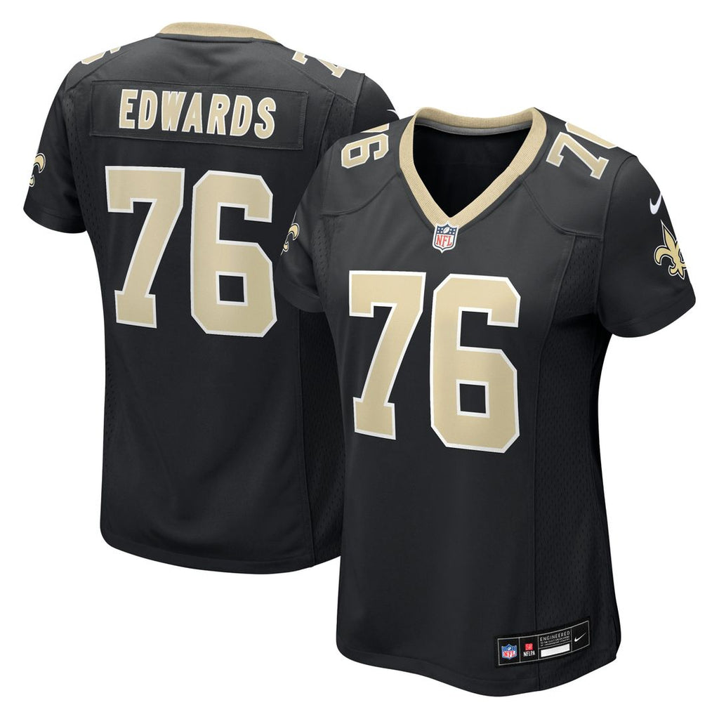 David Edwards New Orleans Saints Nike Women's Team Game Official Jersey -  Black