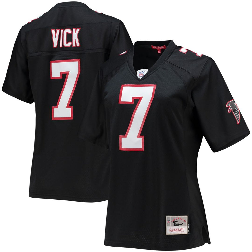 Michael Vick Atlanta Falcons Mitchell & Ness Women's Legacy Player Replica Jersey - Black