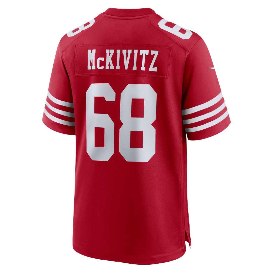 Colton McKivitz San Francisco 49ers Nike  Game Official Jersey -  Scarlet