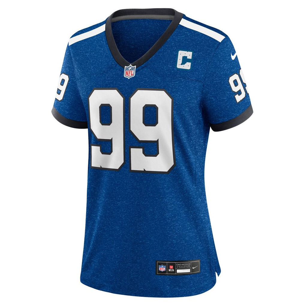 DeForest Buckner Indianapolis Colts Nike Women's Indiana Nights Alternate Game Official Jersey - Royal