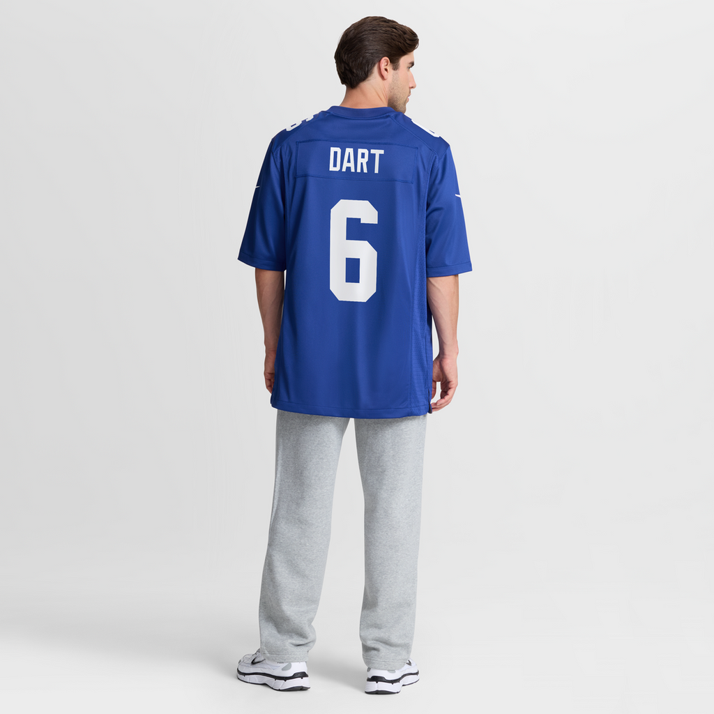 Jaxson Dart New York Giants Nike Team Game Official Jersey - Royal