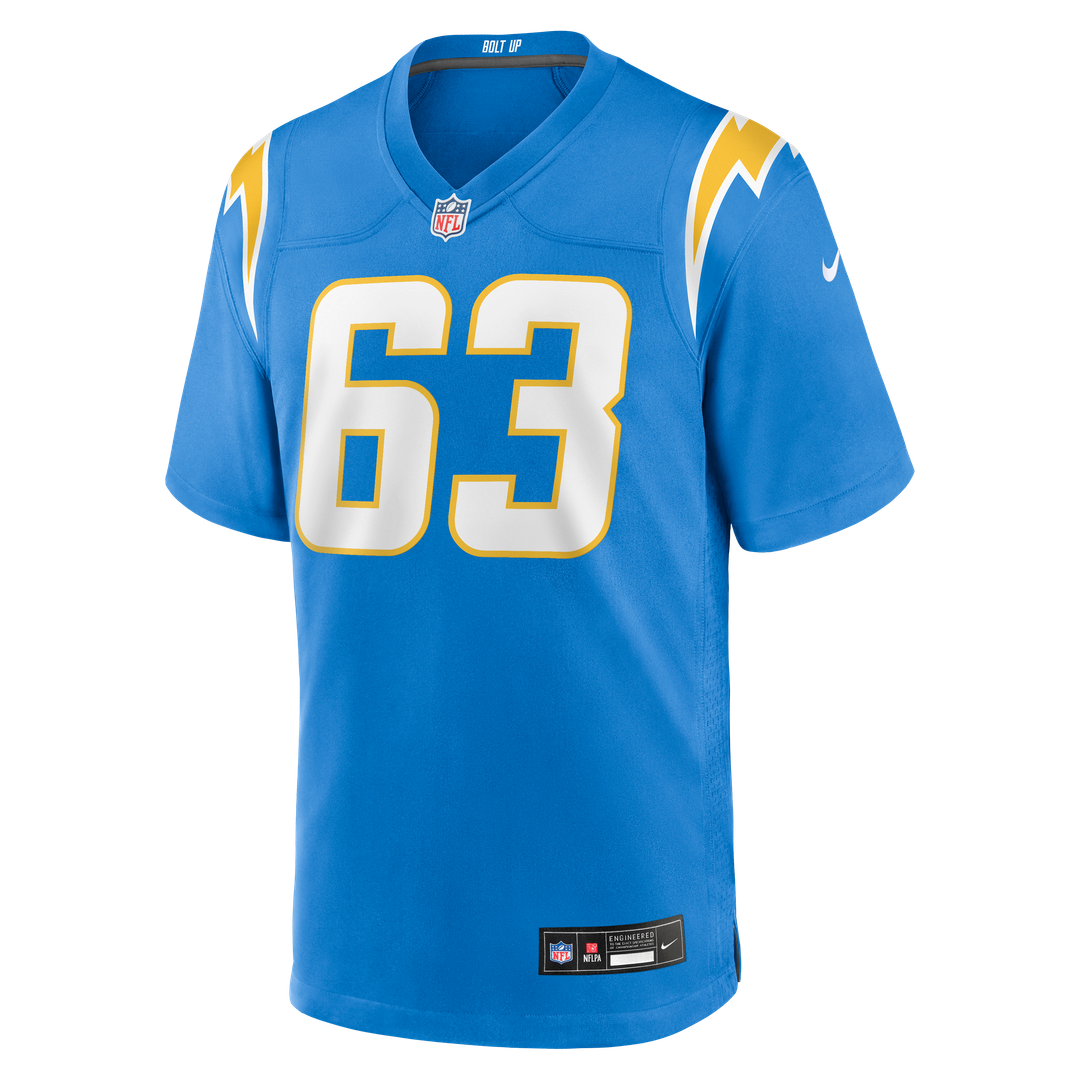 Tyler Biadasz Los Angeles Chargers Nike Team Game Jersey - Powder Blue