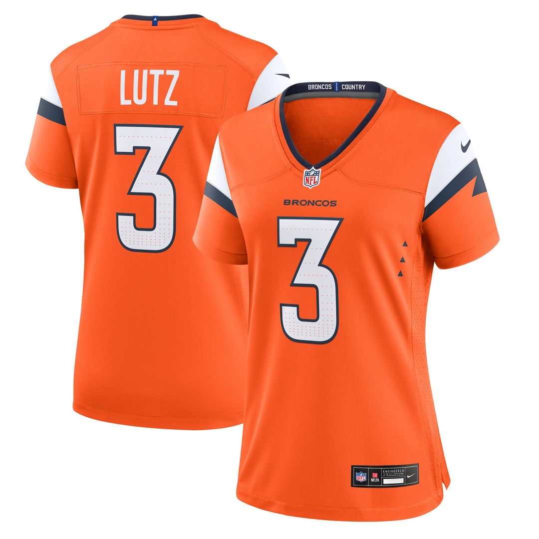 Wil Lutz Denver Broncos Nike Women's Team Game Official Jersey -  Orange