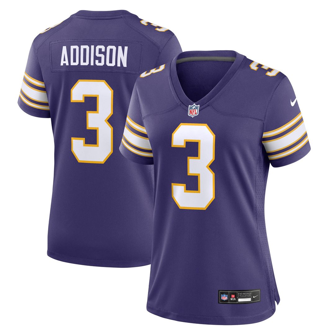 Jordan Addison Minnesota Vikings Nike Women's Alternate Game Jersey - Purple