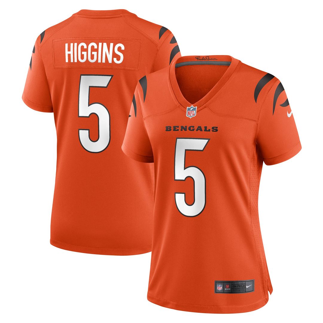 Tee Higgins Cincinnati Bengals Nike Women's Alternate Game Official Jersey -  Orange