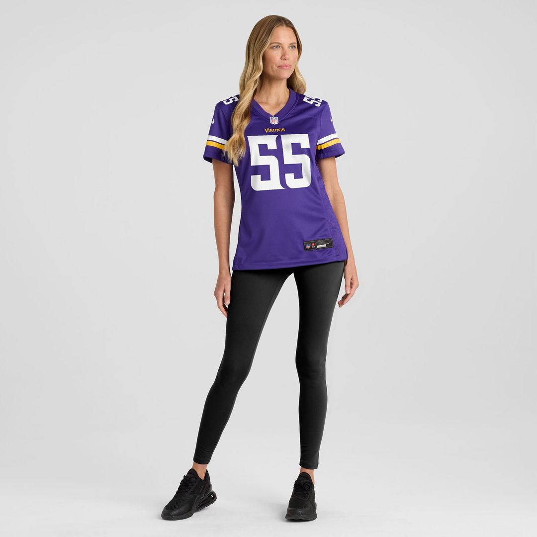 Eric Wilson Minnesota Vikings Nike Women's Team Game Jersey - Purple