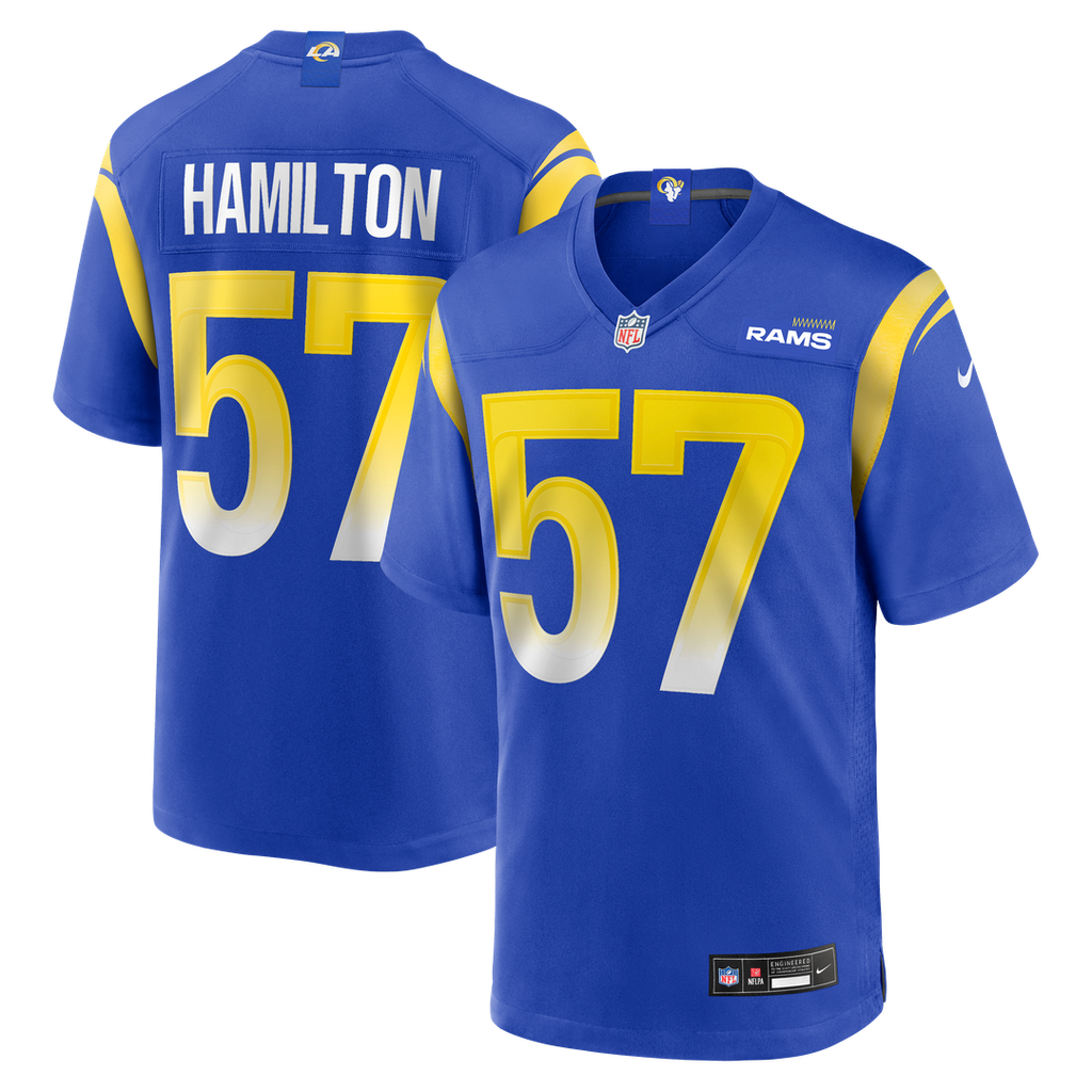 Ty Hamilton Los Angeles Rams Nike Team Game Jersey - Royal