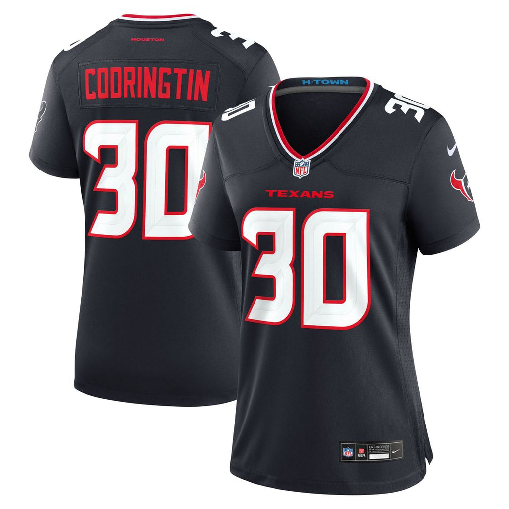 Brandon Codrington Houston Texans Nike Women's Team Game Jersey - Navy