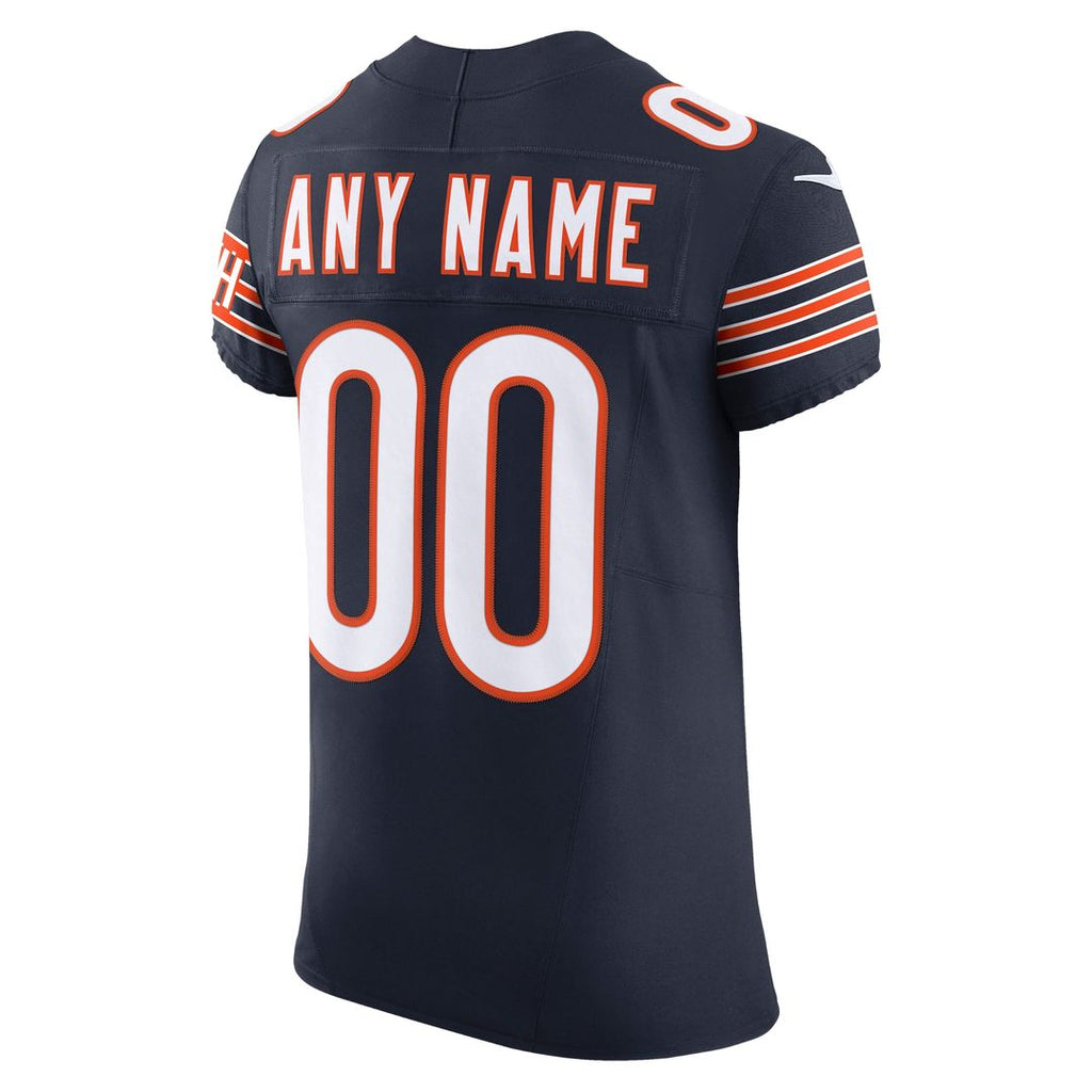 Chicago Bears Nike Vapor F.U.S.E. Elite Custom Official Jersey - Navy