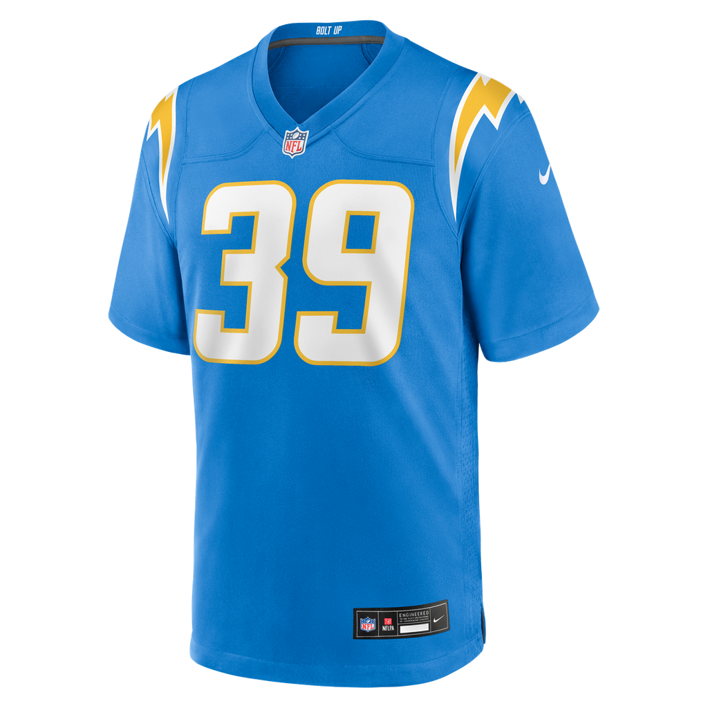 Eric Rogers Los Angeles Chargers Nike Team Game Official Jersey -  Powder Blue