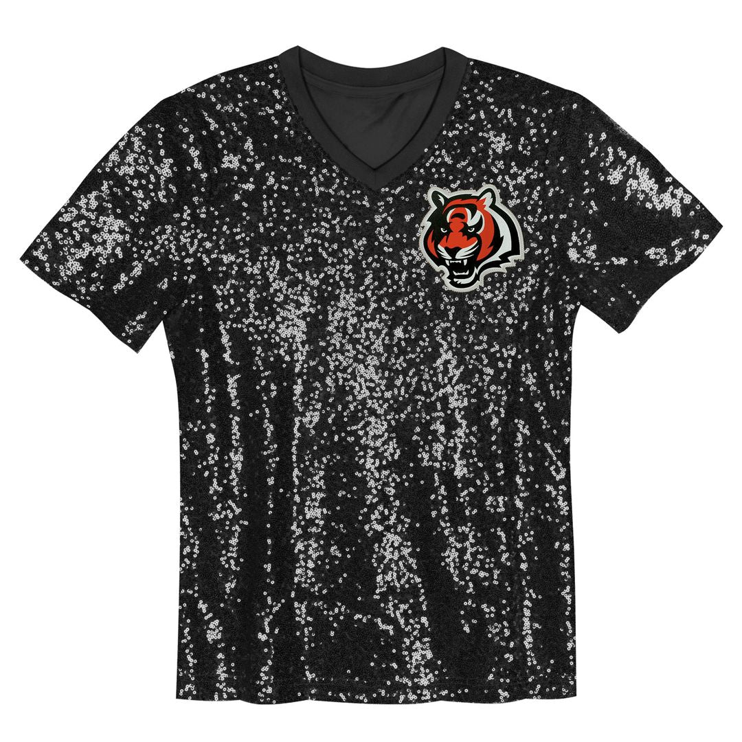 Joe Burrow Cincinnati Bengals Women's Player Name & Number V-Neck Fashion Official Jersey - Black
