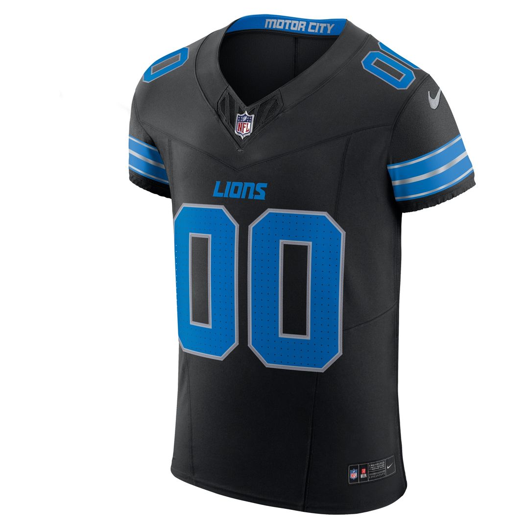 Detroit Lions Nike Alternate Vapor F.U.S.E. Elite Custom Jersey - Black