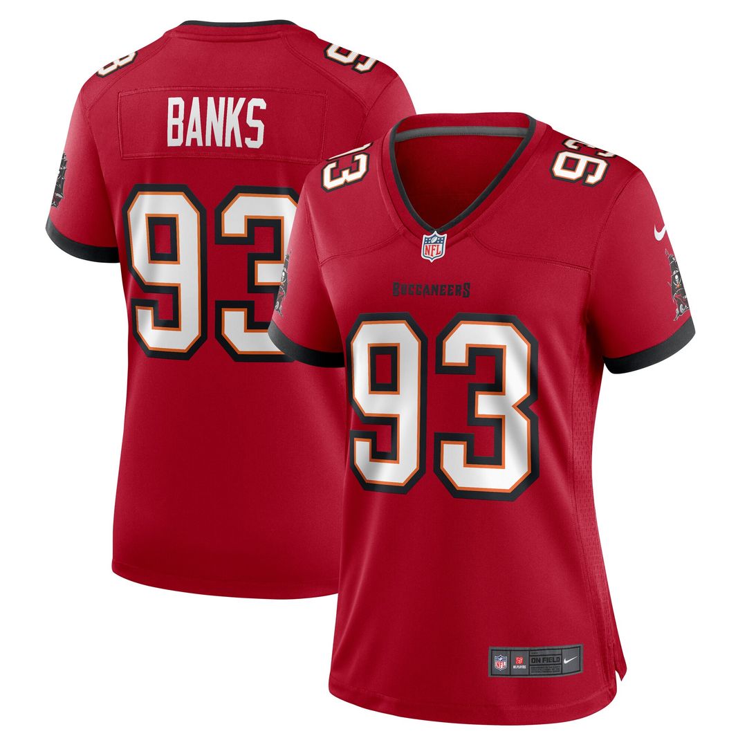Eric Banks Tampa Bay Buccaneers Nike Women's  Game Official Jersey -  Red