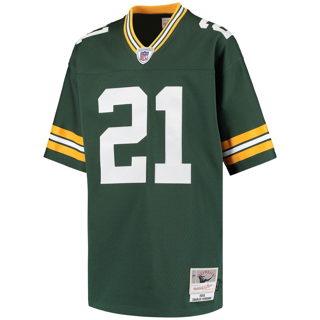 Charles Woodson Green Bay Packers Mitchell & Ness Youth Retired Player Legacy Official Jersey - Green