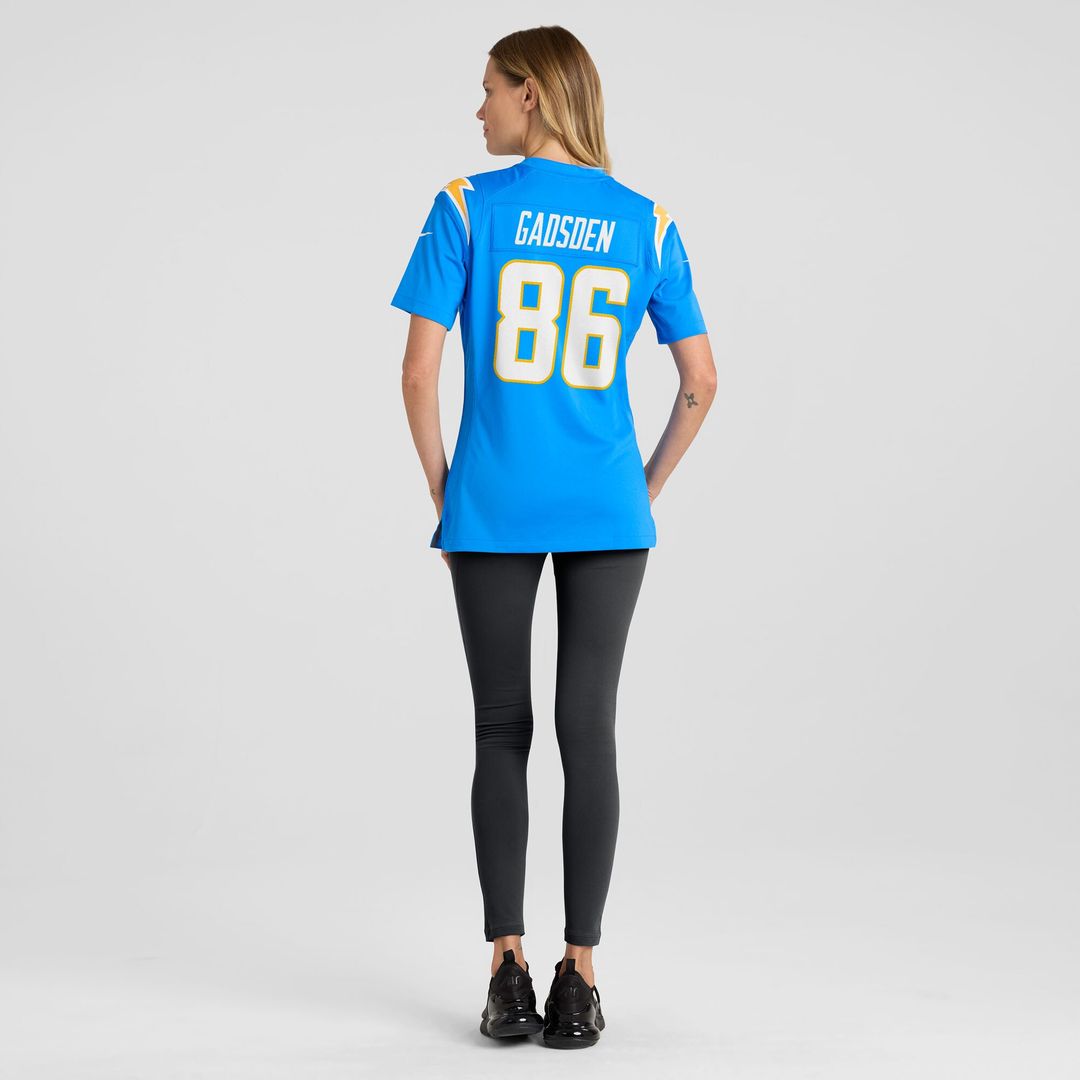 Oronde Gadsden Los Angeles Chargers Nike Women's Team Game Jersey - Powder Blue