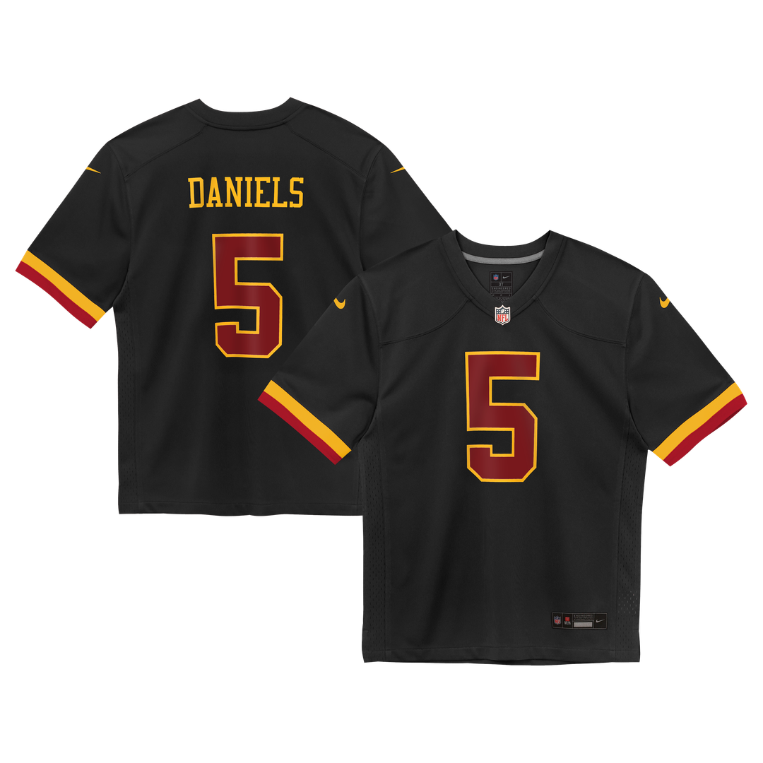Jayden Daniels Washington Commanders Nike Toddler Alternate Game Official Jersey - Black