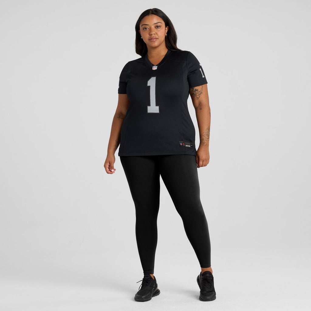 Number 1 Bride Las Vegas Raiders Nike Women's Game Official Jersey - Black