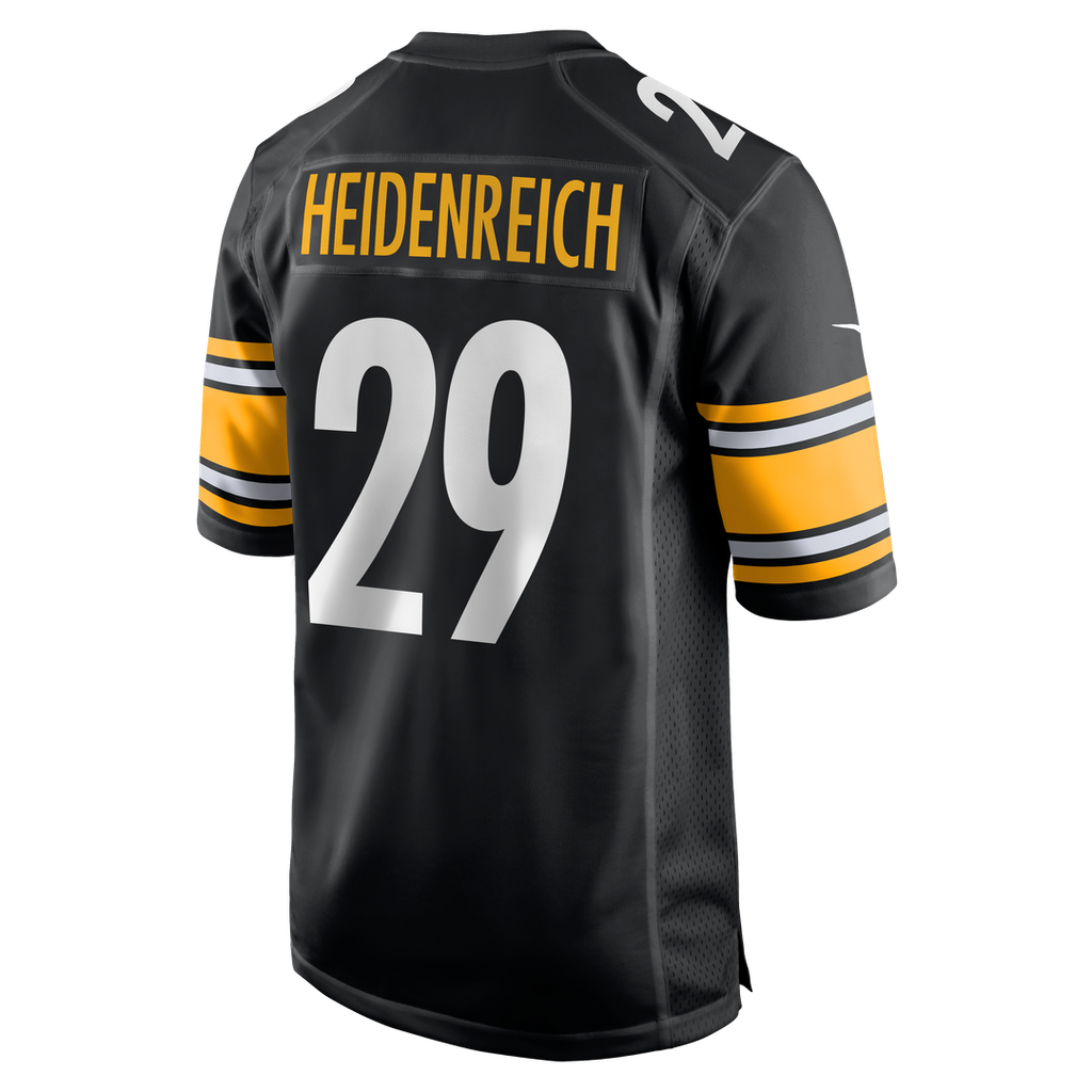 Eli Heidenreich Pittsburgh Steelers Nike Team Game Official Jersey - Black