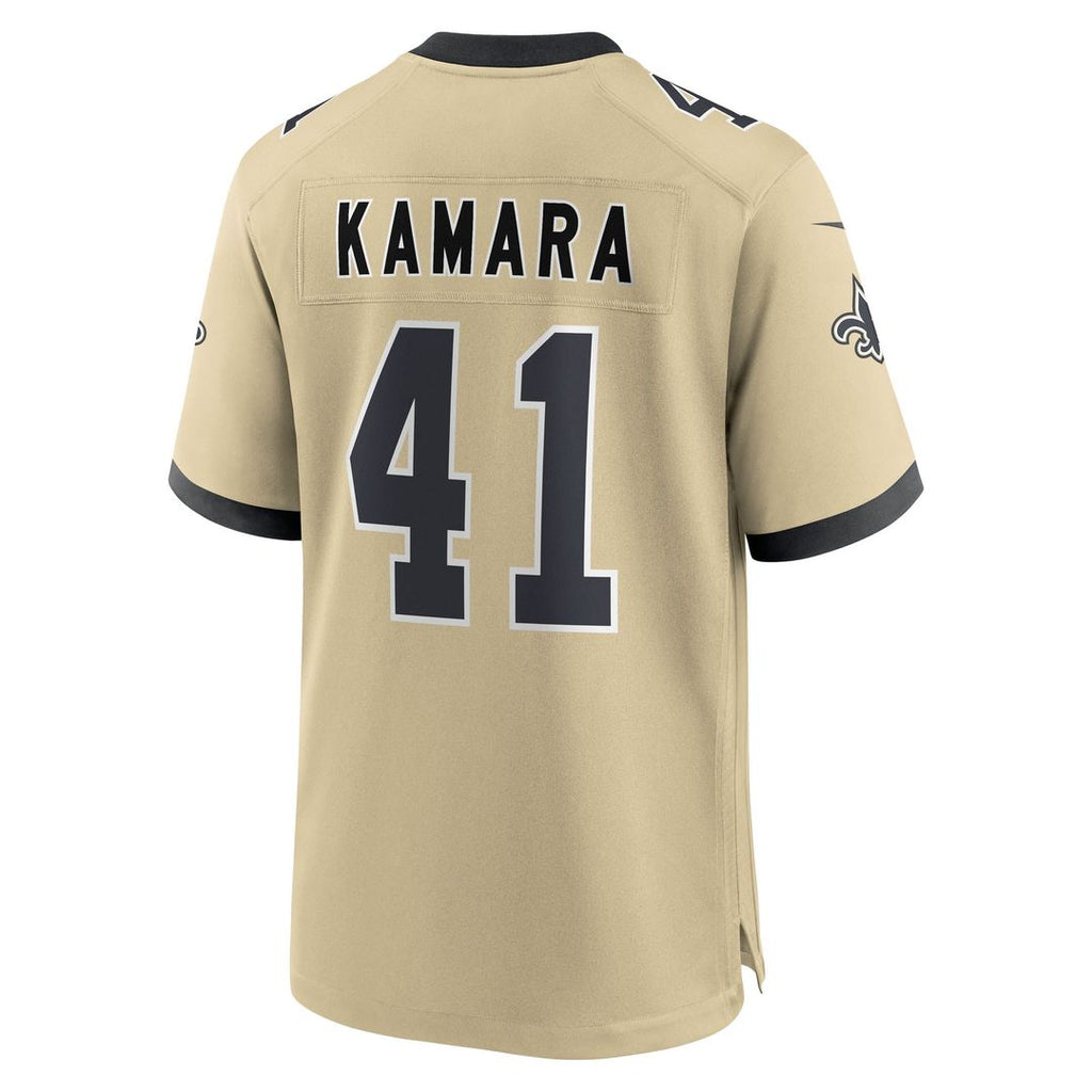Alvin Kamara New Orleans Saints Nike Youth Gameday Golds Alternate Game Player Official Jersey - Gold