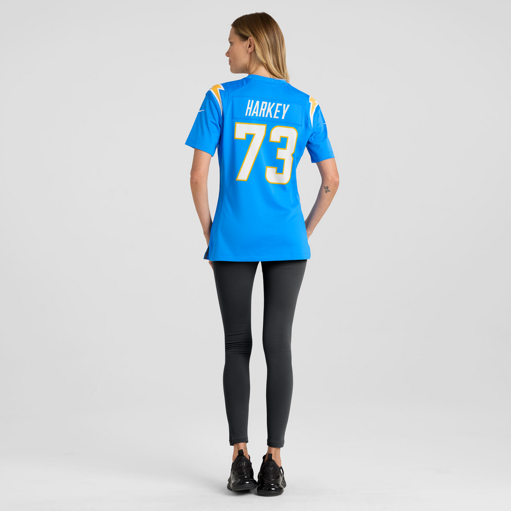 Alex Harkey Los Angeles Chargers Nike Women's Team Game Jersey - Powder Blue