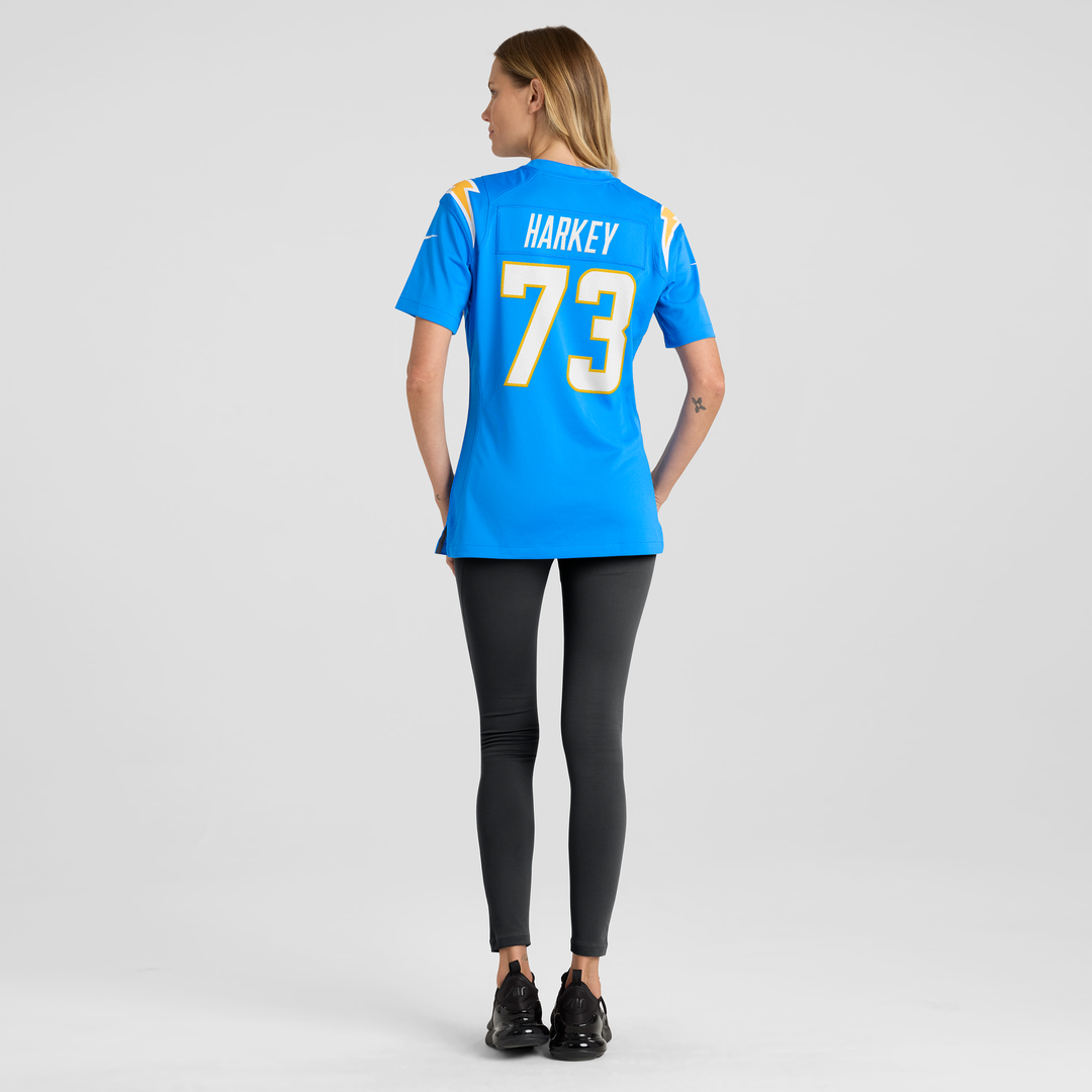 Alex Harkey Los Angeles Chargers Nike Women's Team Game Jersey - Powder Blue