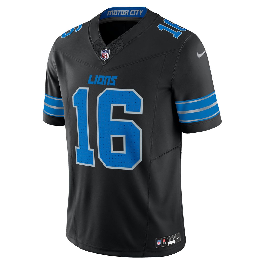 Jared Goff Detroit Lions Nike Vapor F.U.S.E. Limited Official Jersey - Black