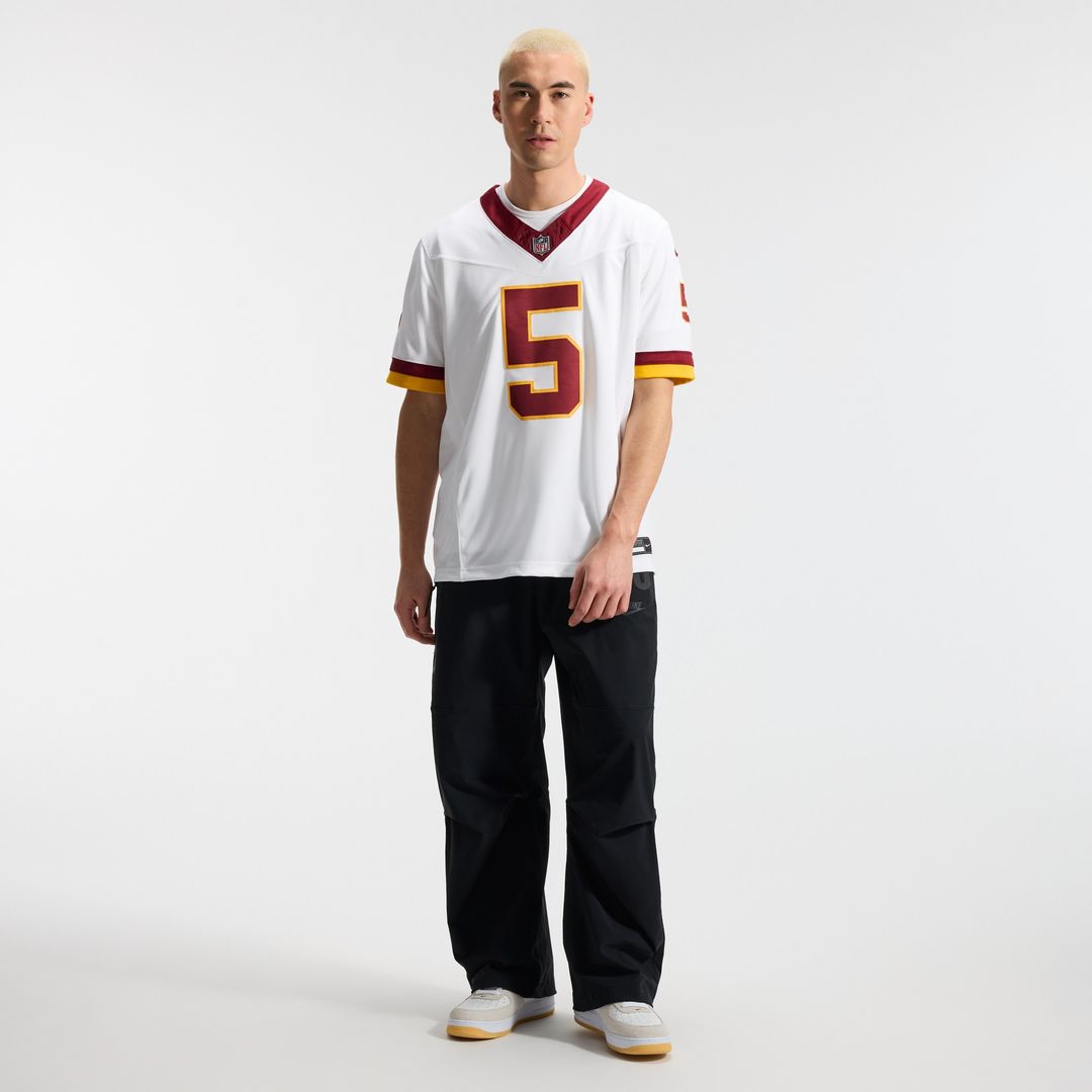 Jayden Daniels Washington Commanders Nike Vapor F.U.S.E. Stitched Limited Official Jersey - White